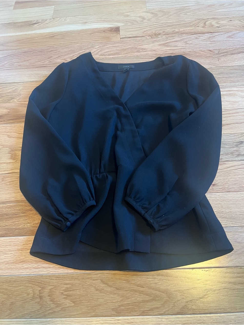 Black Women's Peplum Blouse